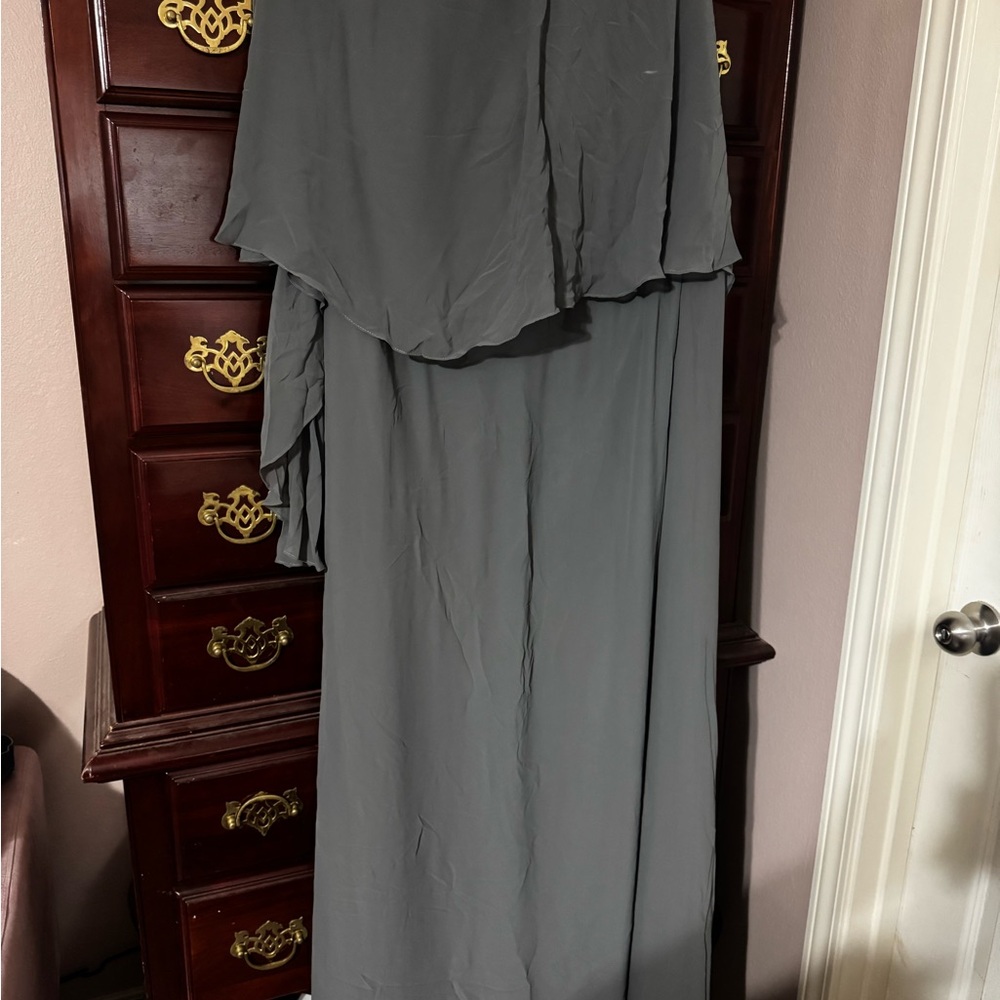 Chic Gray Maxi Dress